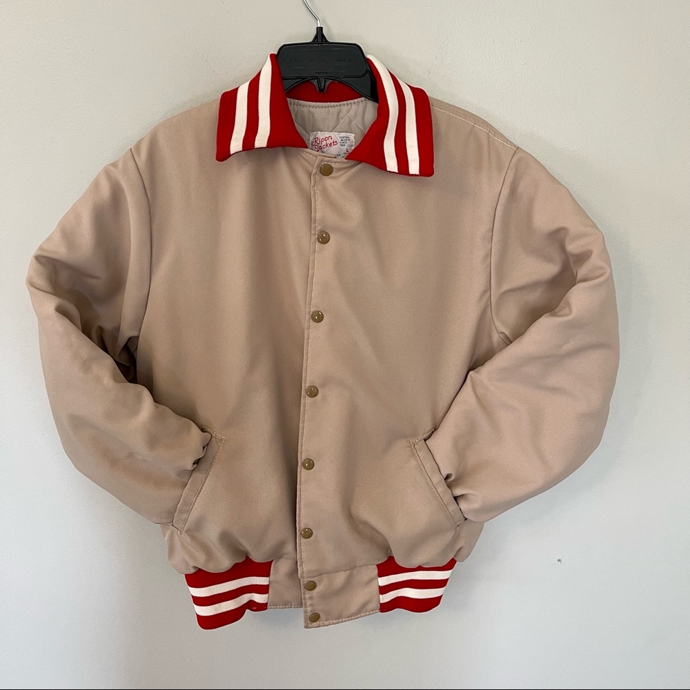 Vintage Ripon Jackets Lined Button Down Varsity M… - image 4